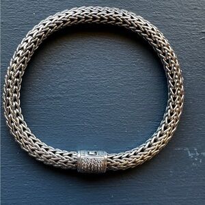 John Hardy Silver Woven Bracelet